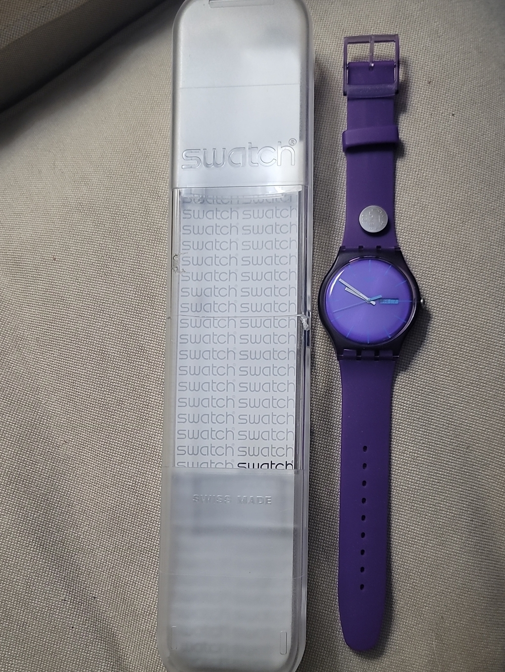 2010 - Swatch "New Gent" Purple Rebel Watch